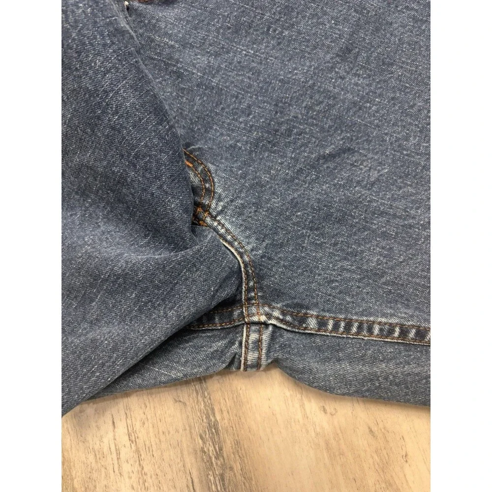 Harley-Davidson Y2K Biker Cut Off Denim Shorts Dark Wash Raw Hem Size 10
